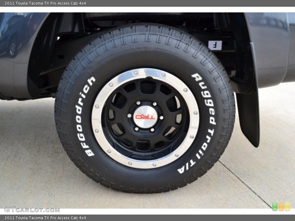 2011 Toyota Tacoma TX Pro Access Cab 4x4 Wheel and Tire Photo #53366756