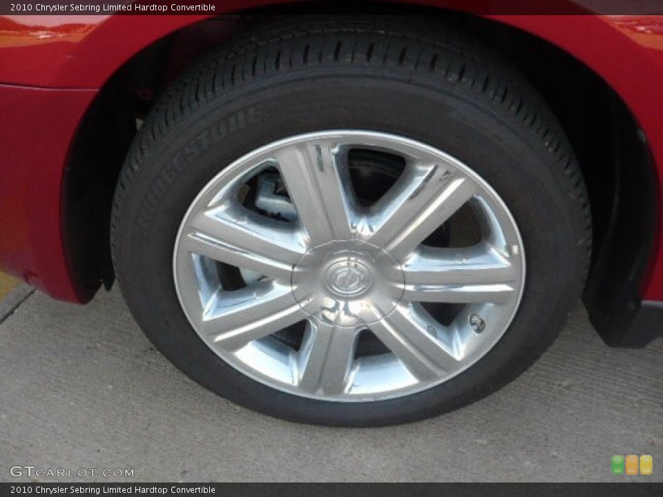 2010 Chrysler Sebring Limited Hardtop Convertible Wheel and Tire Photo #53370596
