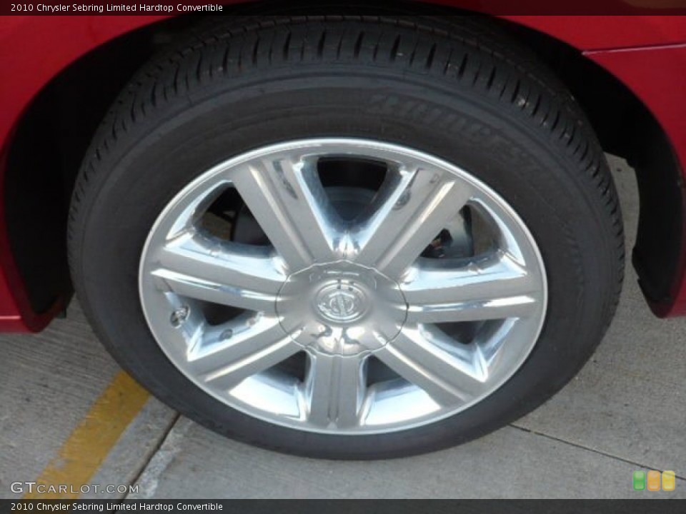 2010 Chrysler Sebring Limited Hardtop Convertible Wheel and Tire Photo #53370611