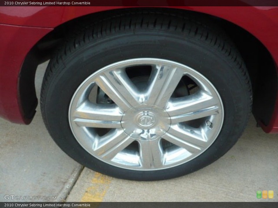 2010 Chrysler Sebring Limited Hardtop Convertible Wheel and Tire Photo #53370779