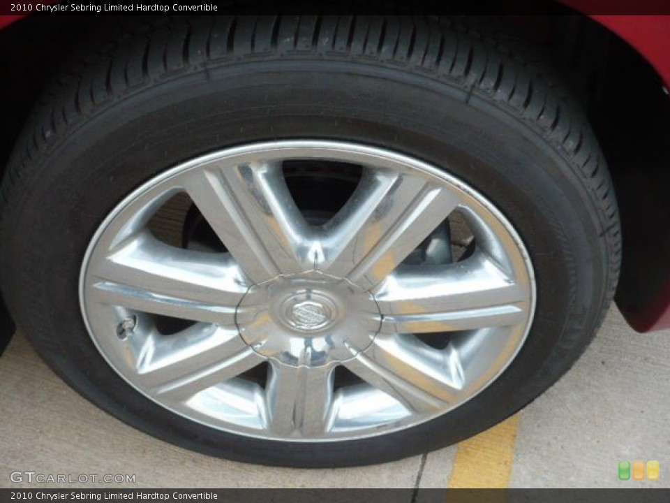 2010 Chrysler Sebring Limited Hardtop Convertible Wheel and Tire Photo #53370791