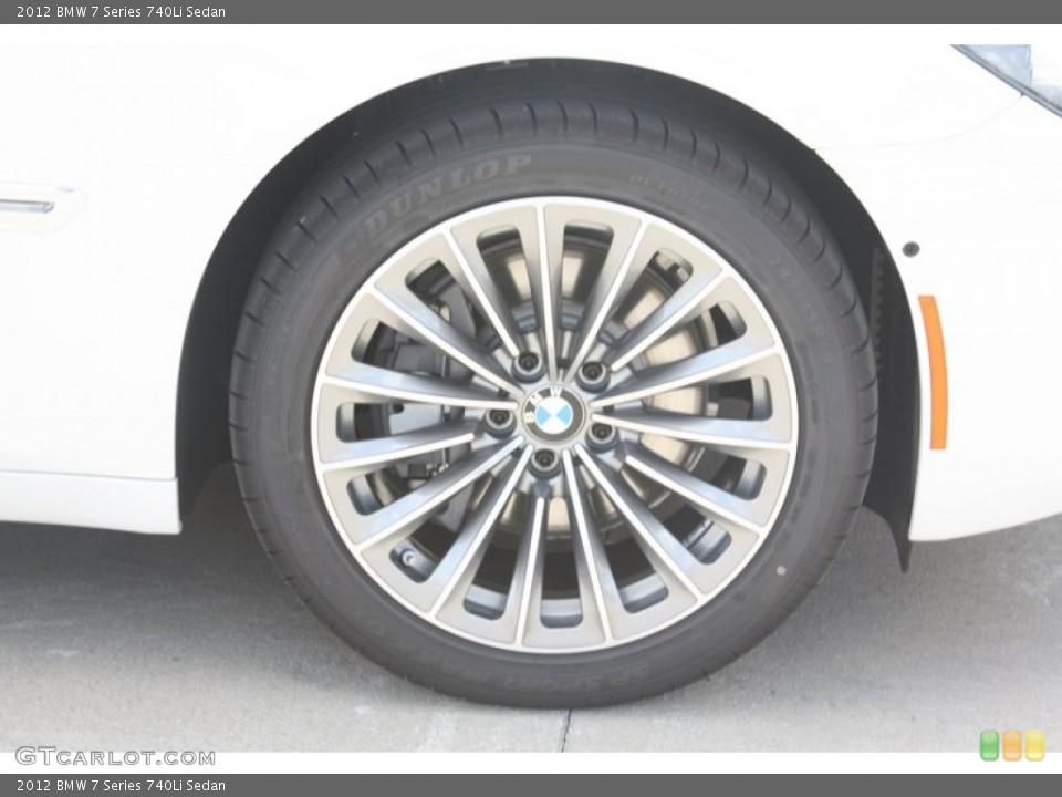 2012 BMW 7 Series 740Li Sedan Wheel and Tire Photo #53372045