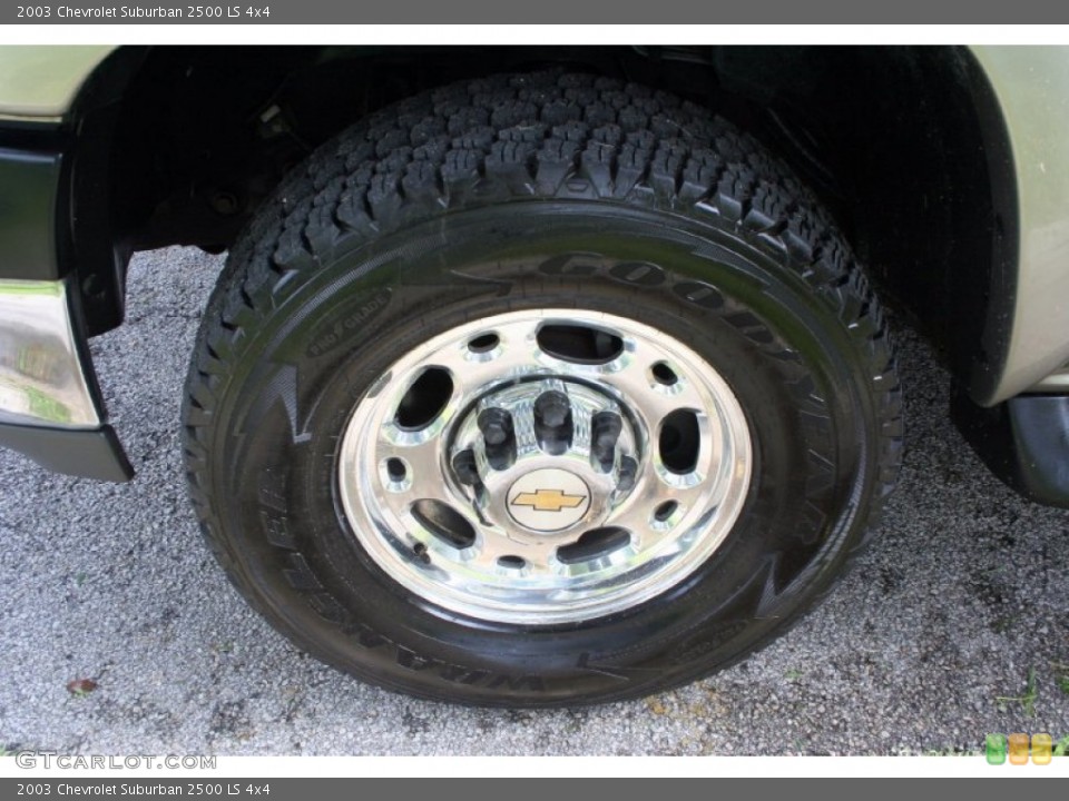 2003 Chevrolet Suburban 2500 LS 4x4 Wheel and Tire Photo #53375144