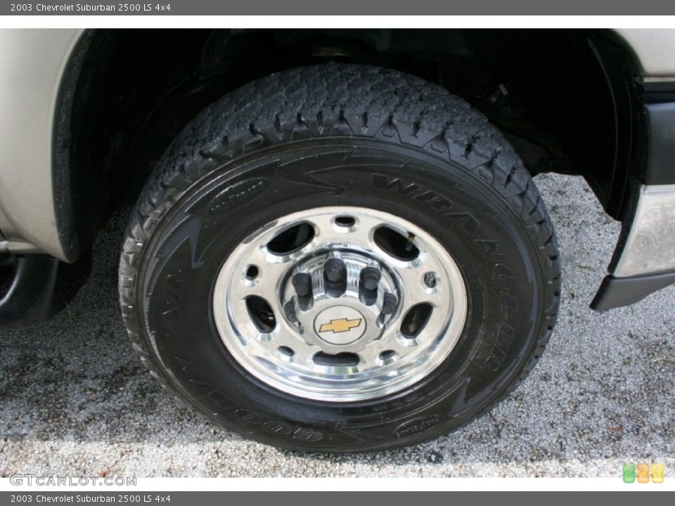 2003 Chevrolet Suburban 2500 LS 4x4 Wheel and Tire Photo #53375162