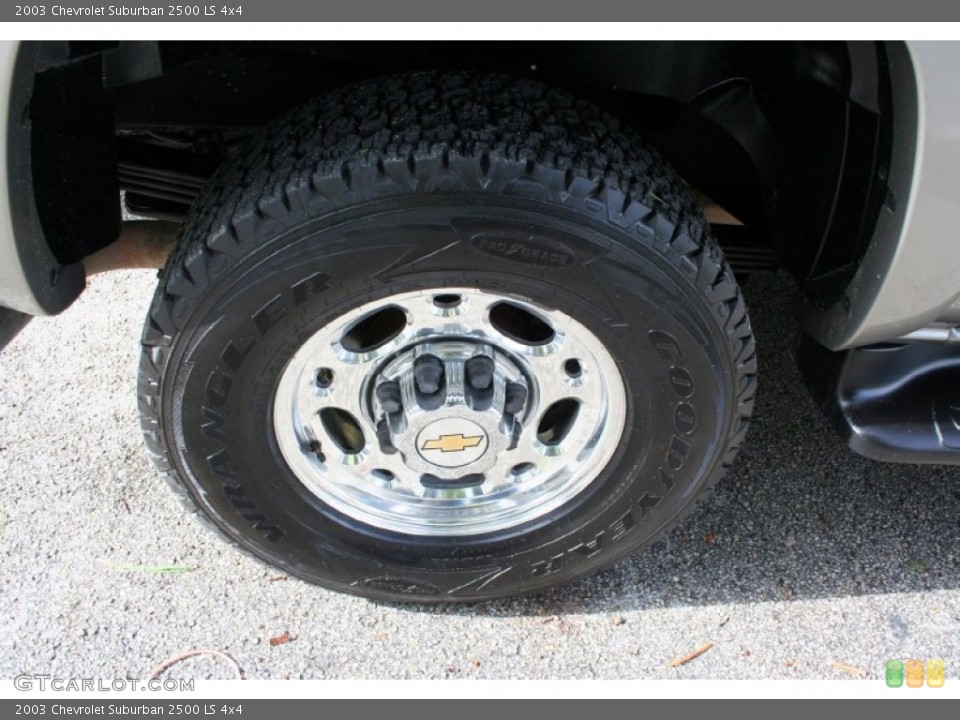 2003 Chevrolet Suburban 2500 LS 4x4 Wheel and Tire Photo #53375177