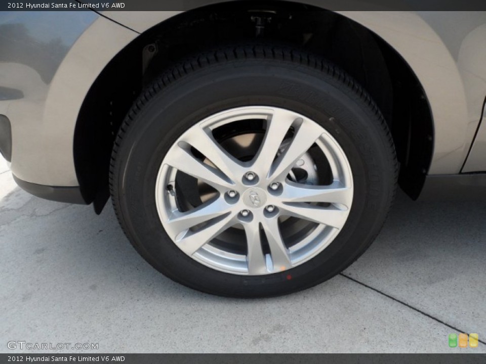 2012 Hyundai Santa Fe Limited V6 AWD Wheel and Tire Photo #53380532