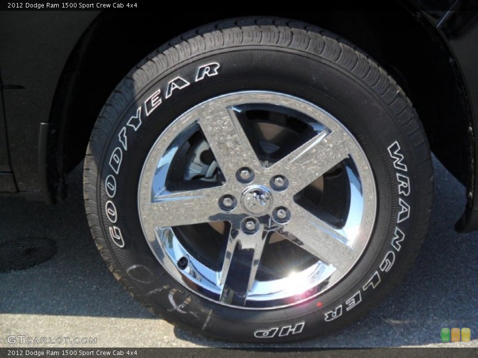 2012 Dodge Ram 1500 Sport Crew Cab 4x4 Wheel and Tire Photo #53389649