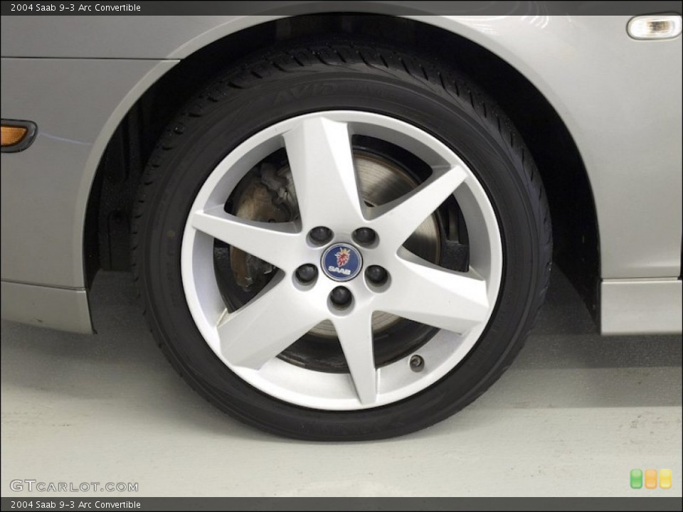 2004 Saab 9-3 Arc Convertible Wheel and Tire Photo #53402399