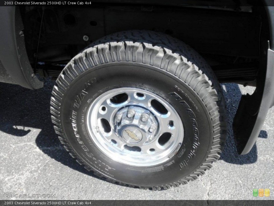 2003 Chevrolet Silverado 2500HD LT Crew Cab 4x4 Wheel and Tire Photo #53402711