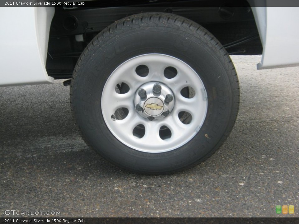 2011 Chevrolet Silverado 1500 Regular Cab Wheel and Tire Photo #53414460