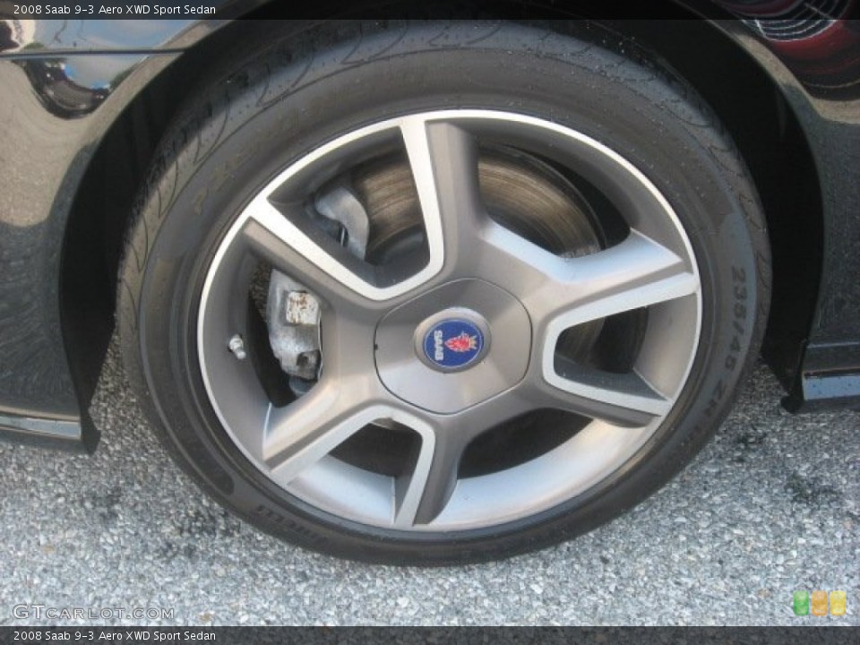 2008 Saab 9-3 Aero XWD Sport Sedan Wheel and Tire Photo #53433016