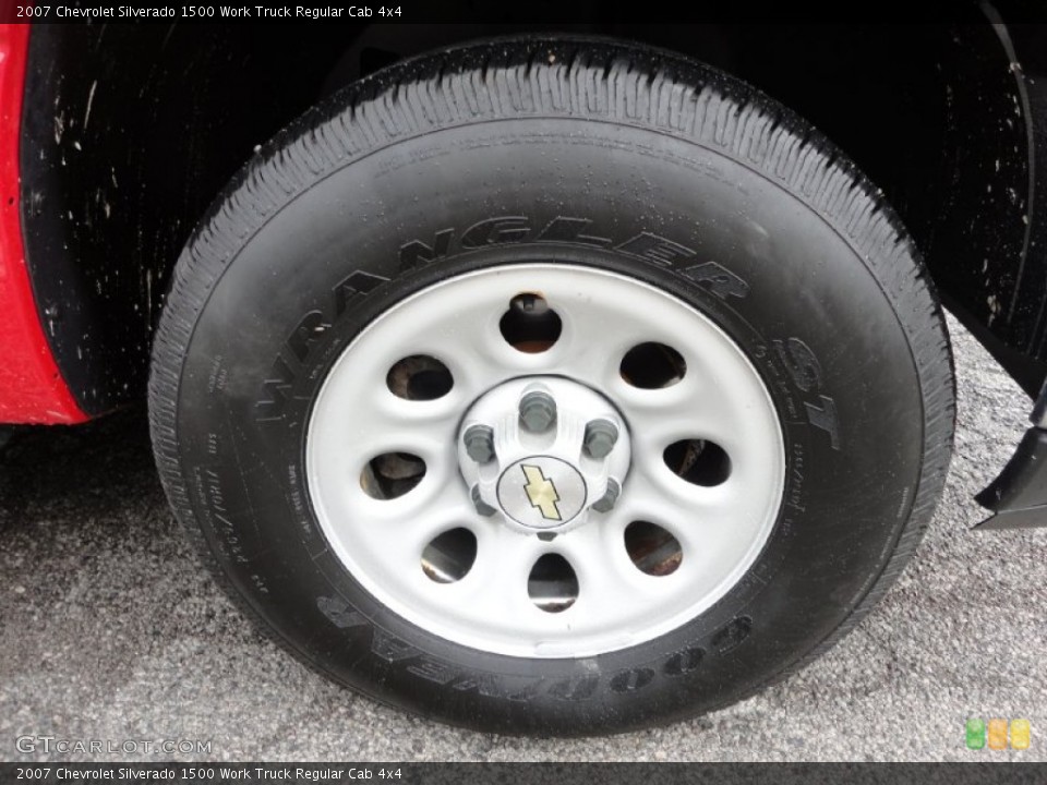 2007 Chevrolet Silverado 1500 Work Truck Regular Cab 4x4 Wheel and Tire Photo #53439385