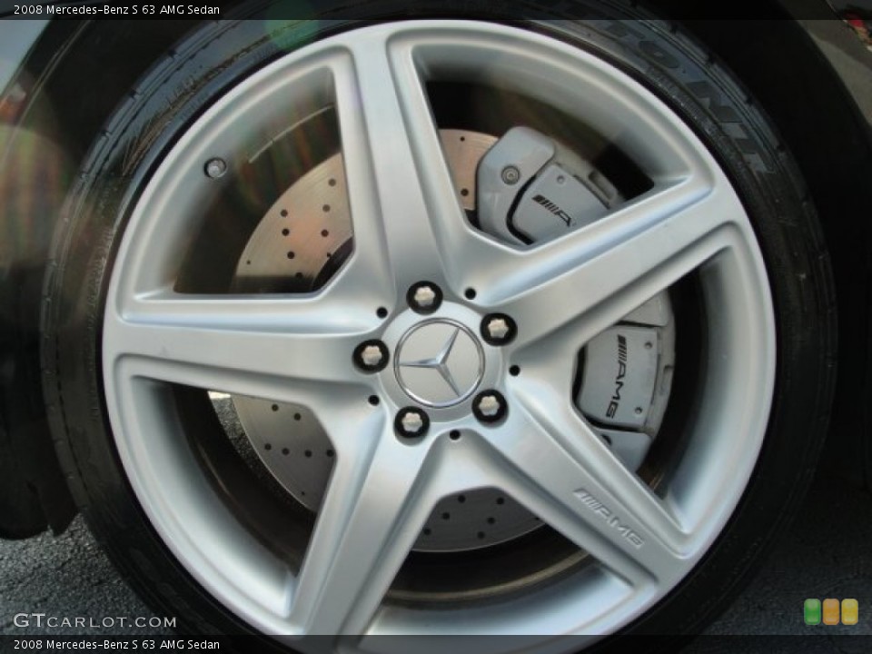 2008 Mercedes-Benz S 63 AMG Sedan Wheel and Tire Photo #53441192