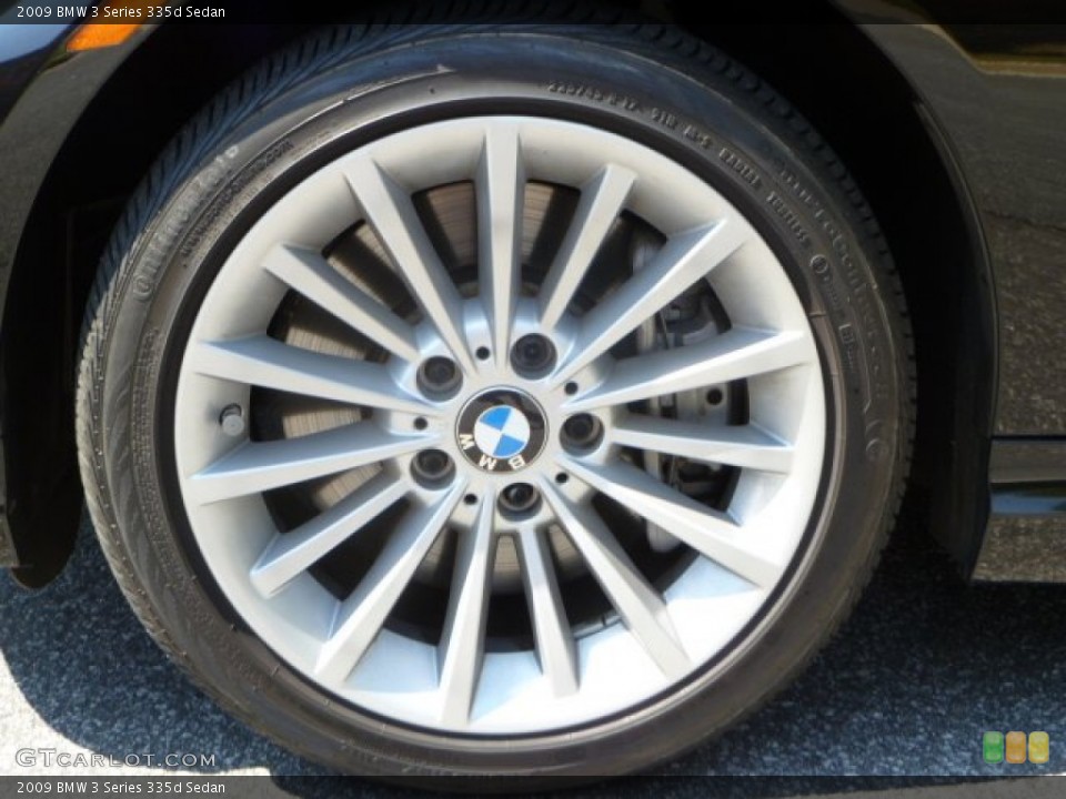 2009 BMW 3 Series 335d Sedan Wheel and Tire Photo #53464806