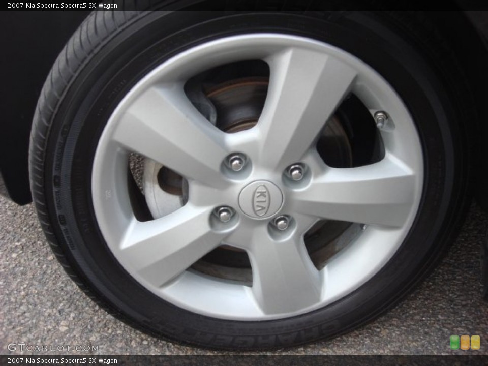 2007 Kia Spectra Spectra5 SX Wagon Wheel and Tire Photo #53474071