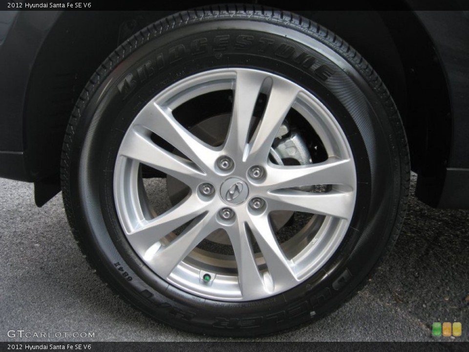 2012 Hyundai Santa Fe SE V6 Wheel and Tire Photo #53475013