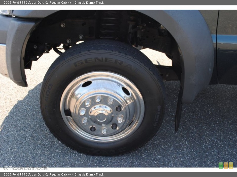 2005 Ford F550 Super Duty XL Regular Cab 4x4 Chassis Dump Truck Wheel and Tire Photo #53476284