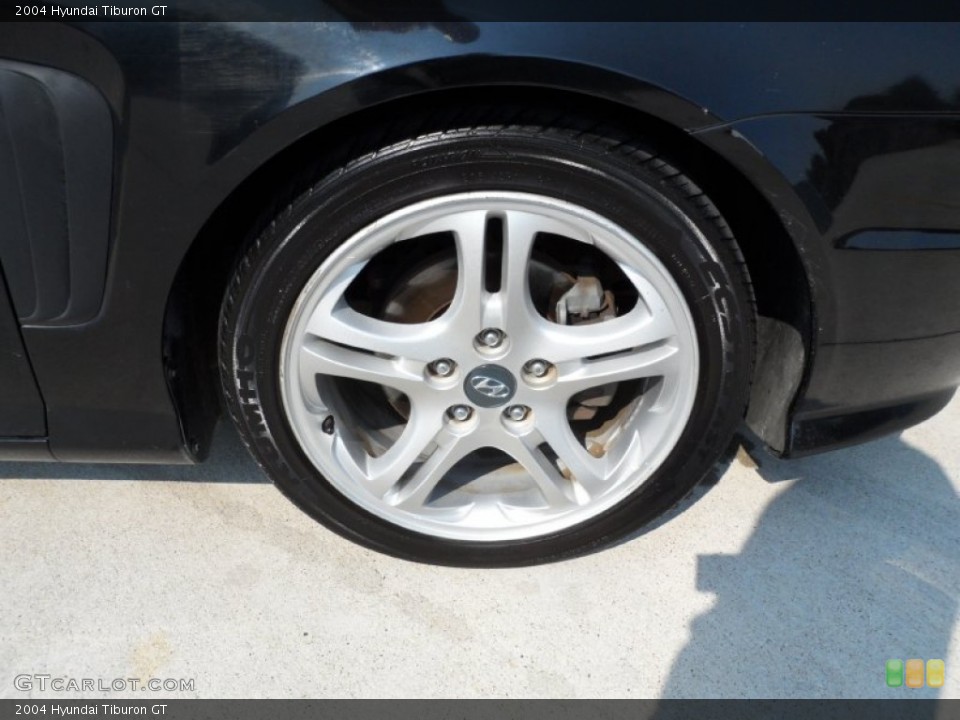 2004 Hyundai Tiburon GT Wheel and Tire Photo #53480581