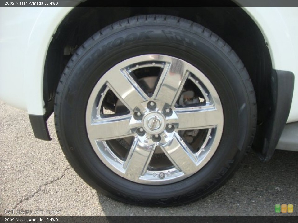 2009 Nissan Armada LE 4WD Wheel and Tire Photo #53480794