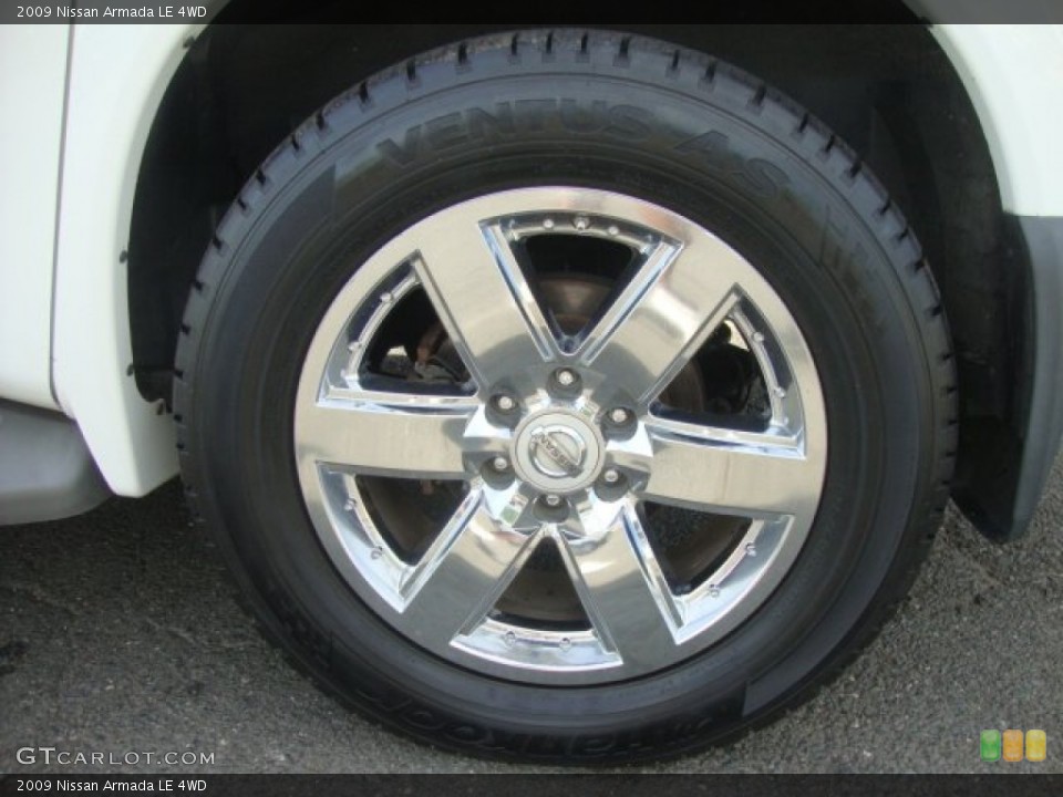 2009 Nissan Armada LE 4WD Wheel and Tire Photo #53480821