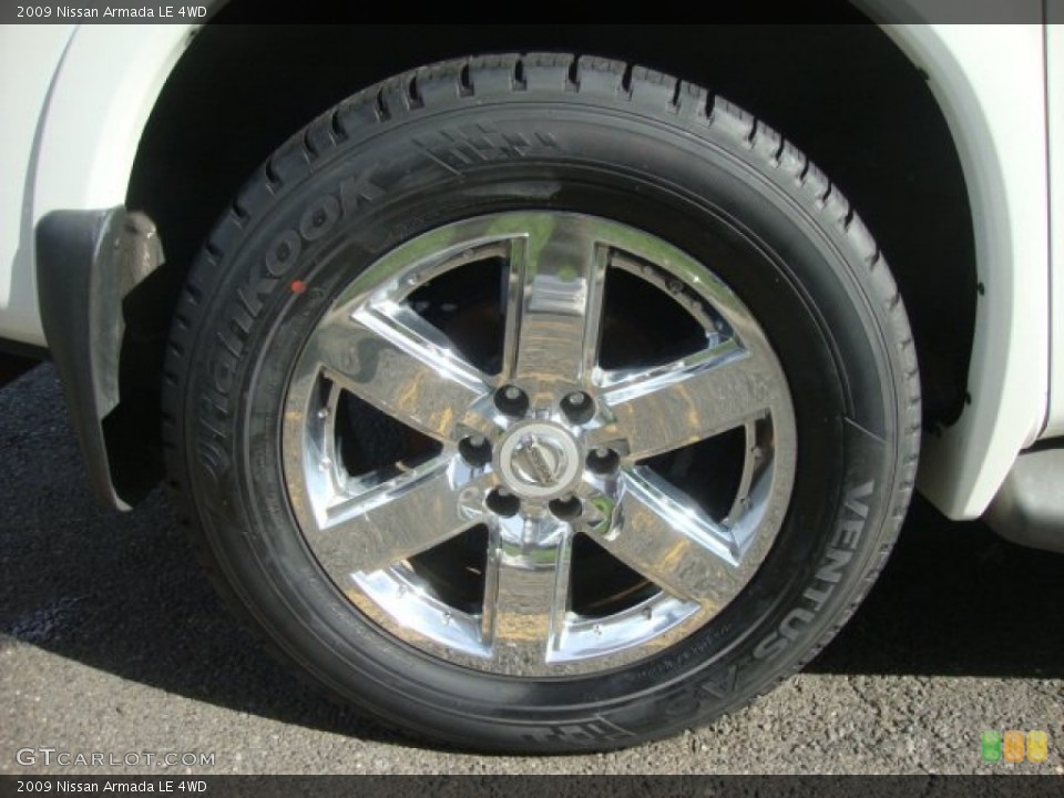 2009 Nissan Armada LE 4WD Wheel and Tire Photo #53480836