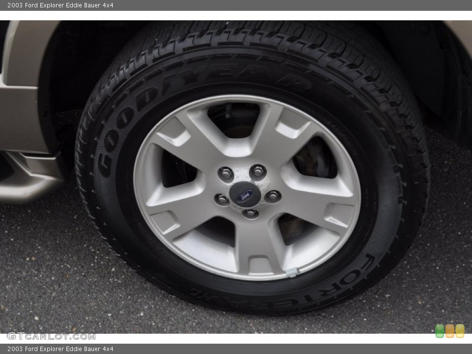 2003 Ford Explorer Eddie Bauer 4x4 Wheel and Tire Photo #53500973