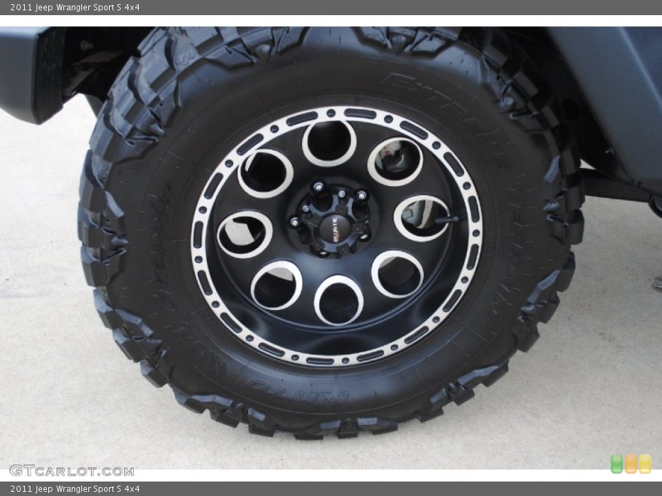 2011 Jeep Wrangler Custom Wheel and Tire Photo #53502001