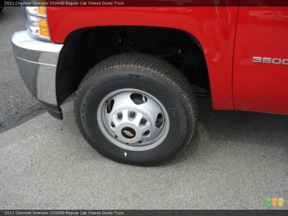 2011 Chevrolet Silverado 3500HD Regular Cab Chassis Dump Truck Wheel and Tire Photo #53509297