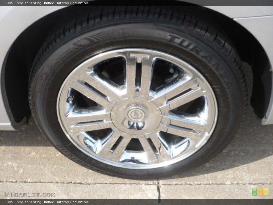 2009 Chrysler Sebring Limited Hardtop Convertible Wheel and Tire Photo #53510014