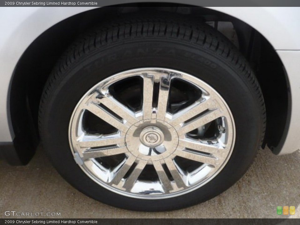 2009 Chrysler Sebring Limited Hardtop Convertible Wheel and Tire Photo #53510038