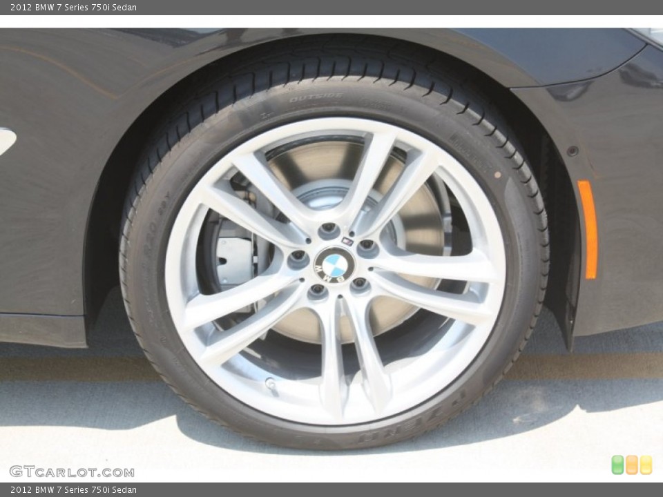 2012 BMW 7 Series 750i Sedan Wheel and Tire Photo #53521141