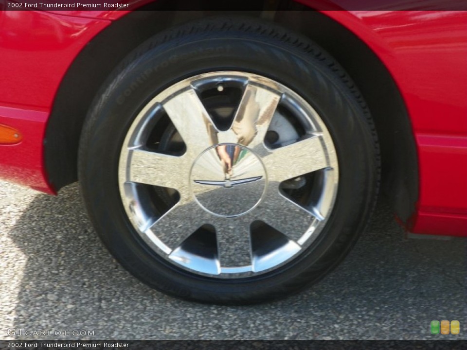 2002 Ford Thunderbird Premium Roadster Wheel and Tire Photo #53521588