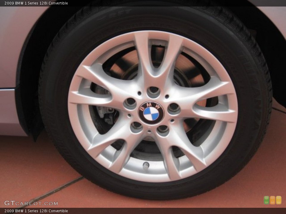 2009 BMW 1 Series 128i Convertible Wheel and Tire Photo #53542789