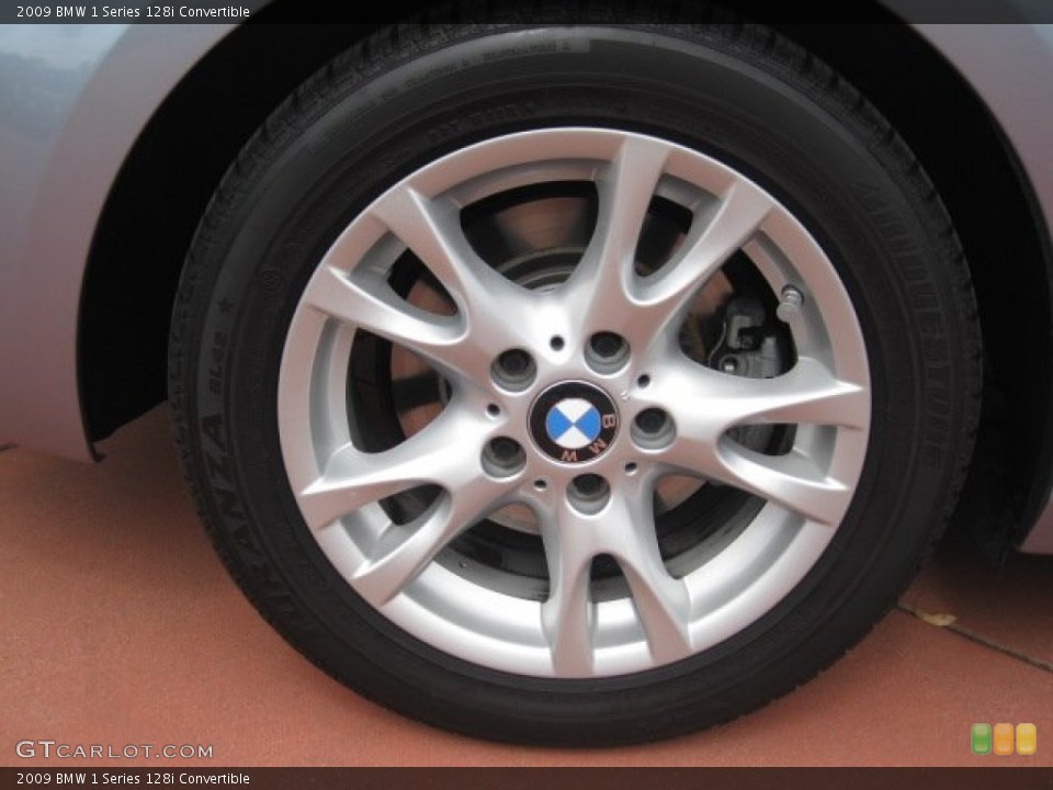 2009 BMW 1 Series 128i Convertible Wheel and Tire Photo #53542802