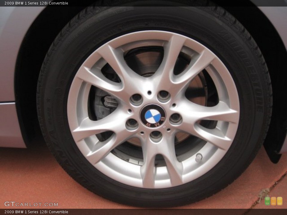 2009 BMW 1 Series 128i Convertible Wheel and Tire Photo #53542814