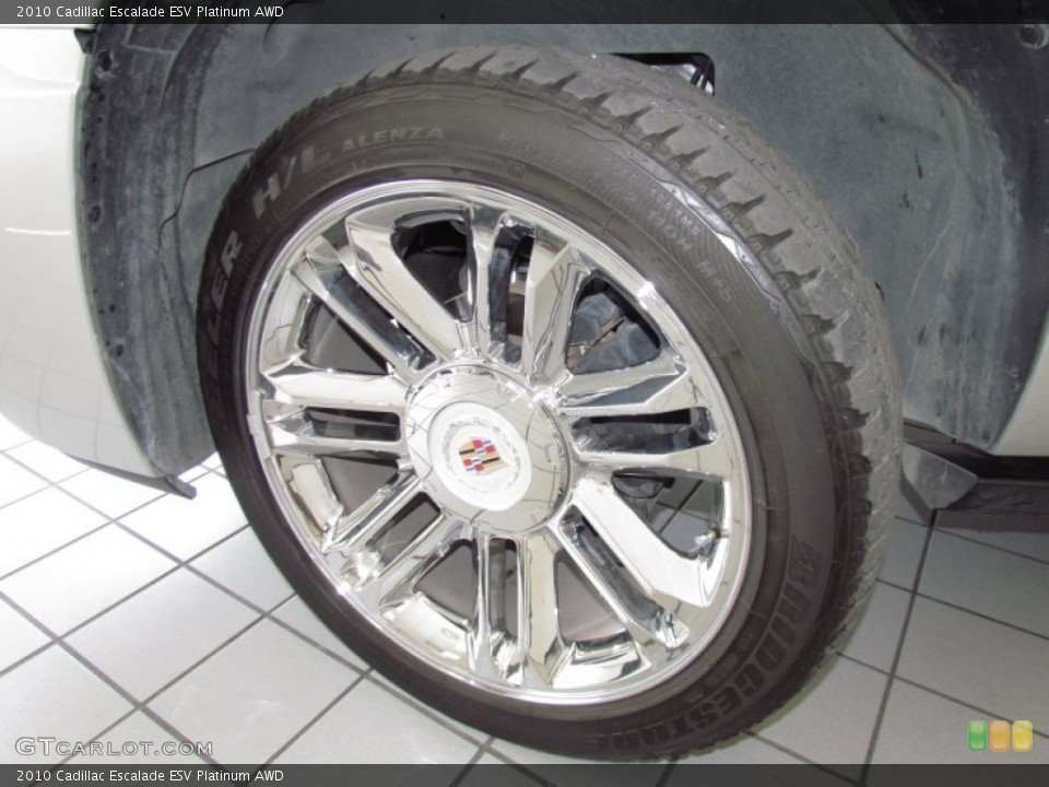 2010 Cadillac Escalade ESV Platinum AWD Wheel and Tire Photo #53548965
