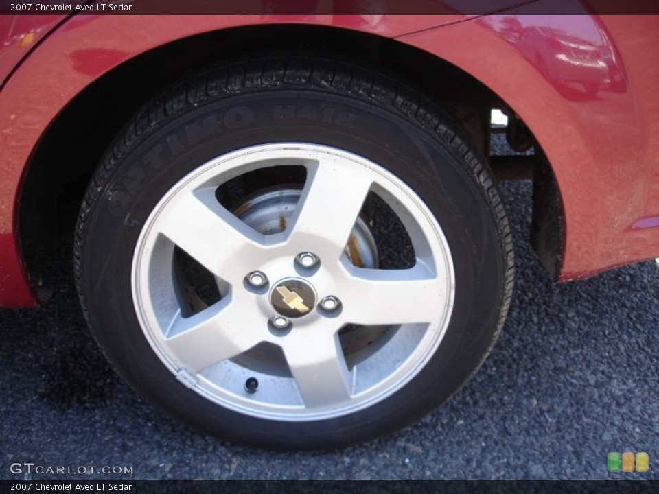 2007 Chevrolet Aveo LT Sedan Wheel and Tire Photo #53558703