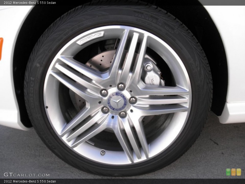 2012 Mercedes-Benz S 550 Sedan Wheel and Tire Photo #53575188