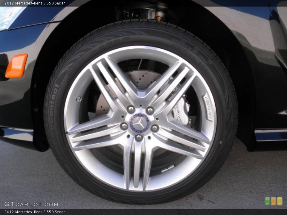 2012 Mercedes-Benz S 550 Sedan Wheel and Tire Photo #53575317