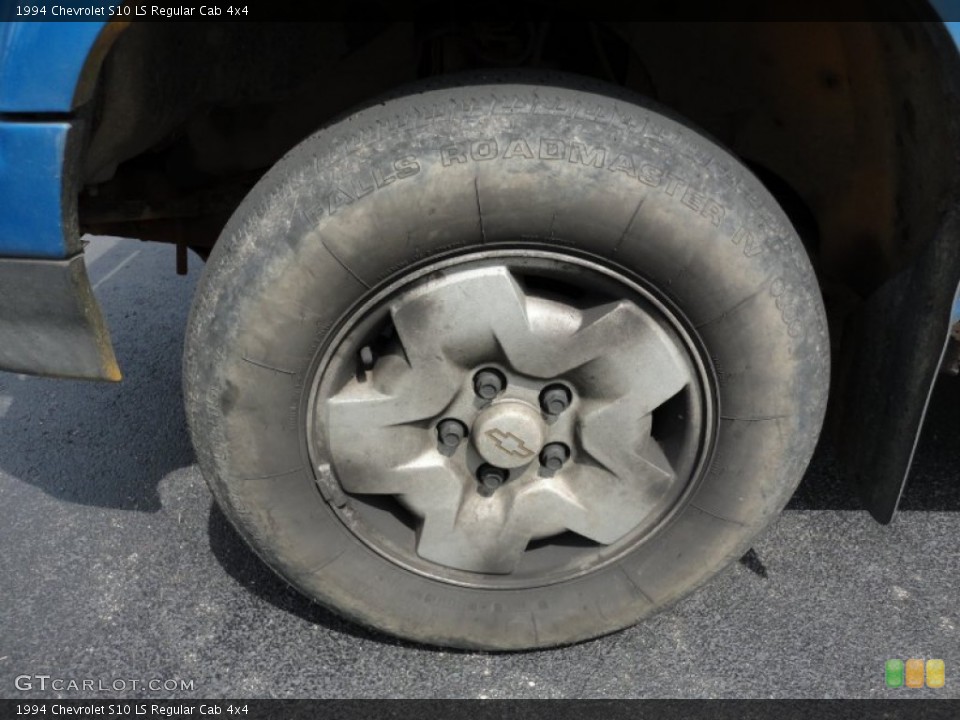 1994 Chevrolet S10 LS Regular Cab 4x4 Wheel and Tire Photo #53582610
