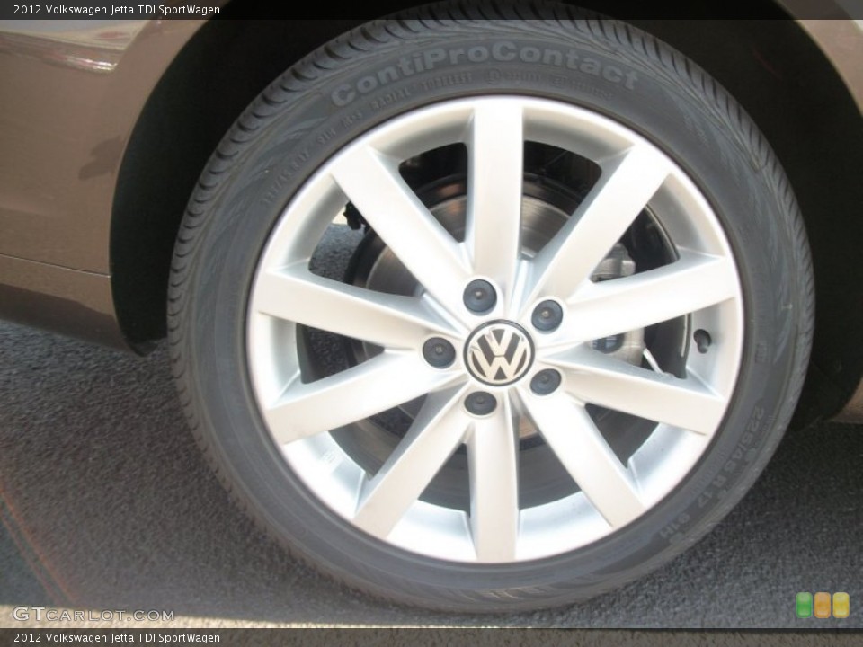 2012 Volkswagen Jetta TDI SportWagen Wheel and Tire Photo #53583279