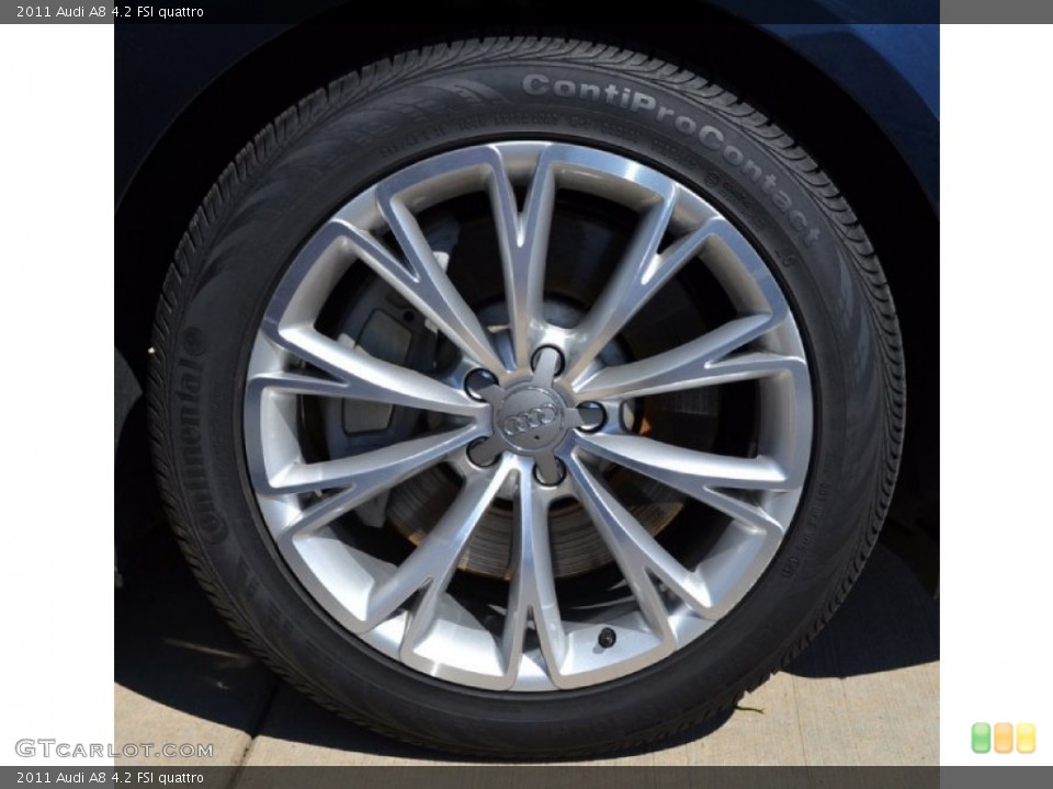 2011 Audi A8 4.2 FSI quattro Wheel and Tire Photo #53586009