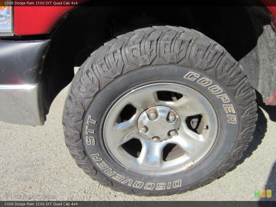 2008 Dodge Ram 1500 SXT Quad Cab 4x4 Wheel and Tire Photo #53589154