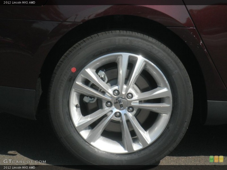 2012 Lincoln MKS AWD Wheel and Tire Photo #53605446