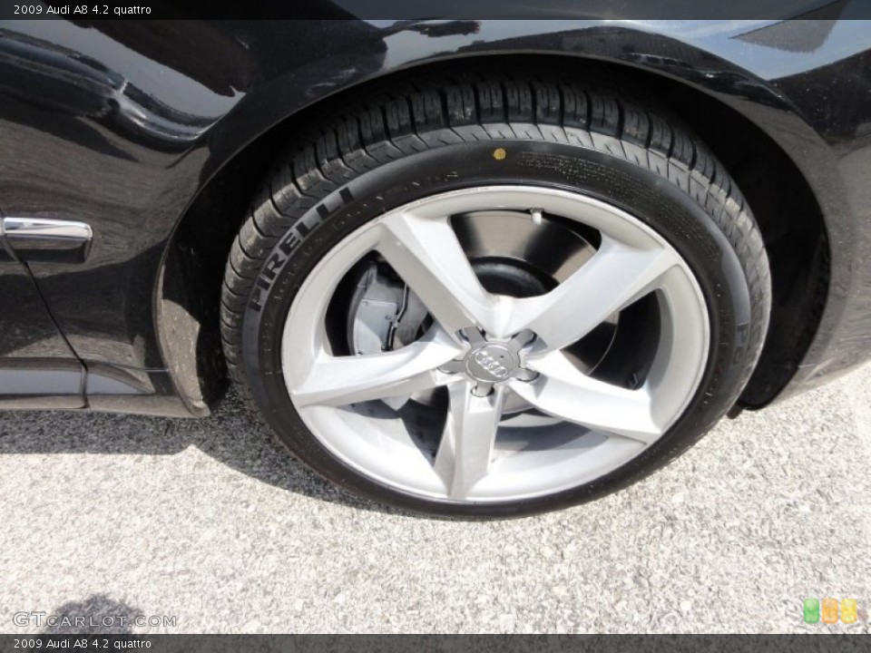 2009 Audi A8 4.2 quattro Wheel and Tire Photo #53606781