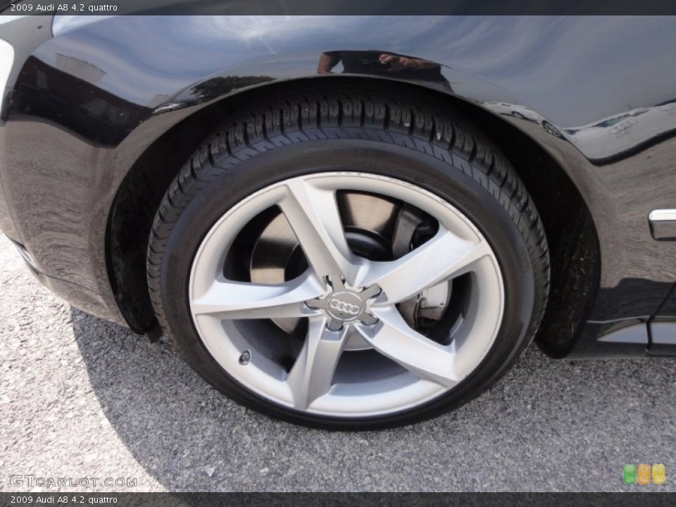 2009 Audi A8 4.2 quattro Wheel and Tire Photo #53606838