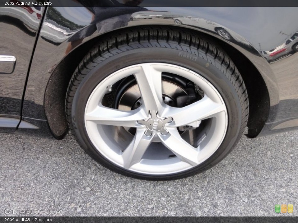 2009 Audi A8 4.2 quattro Wheel and Tire Photo #53606848