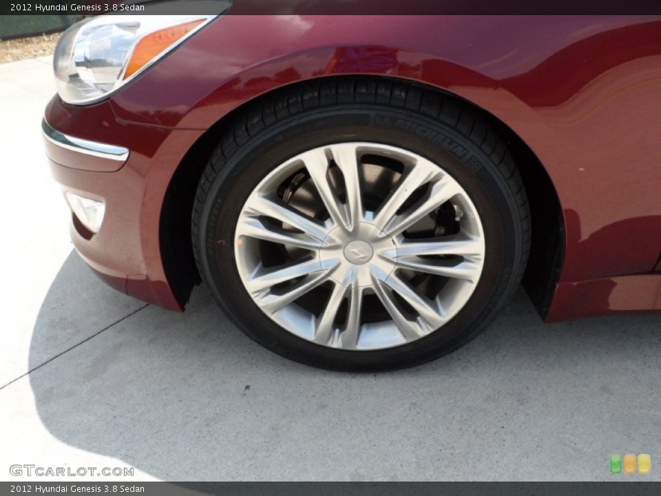 2012 Hyundai Genesis 3.8 Sedan Wheel and Tire Photo #53616099