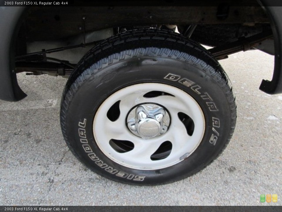 2003 Ford F150 XL Regular Cab 4x4 Wheel and Tire Photo #53627259