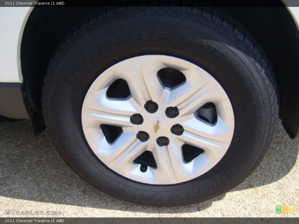 2011 Chevrolet Traverse LS AWD Wheel and Tire Photo #53636969